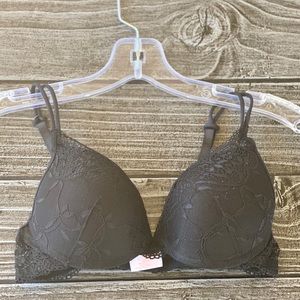 32C Black Very Sexy Lace Push Up Bra
